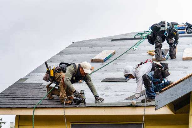 Professional Flat Roof Repair technician working in Deerfield, IL